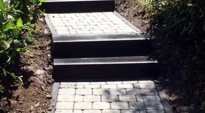 escalier jardin