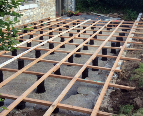structure terrasse en bois